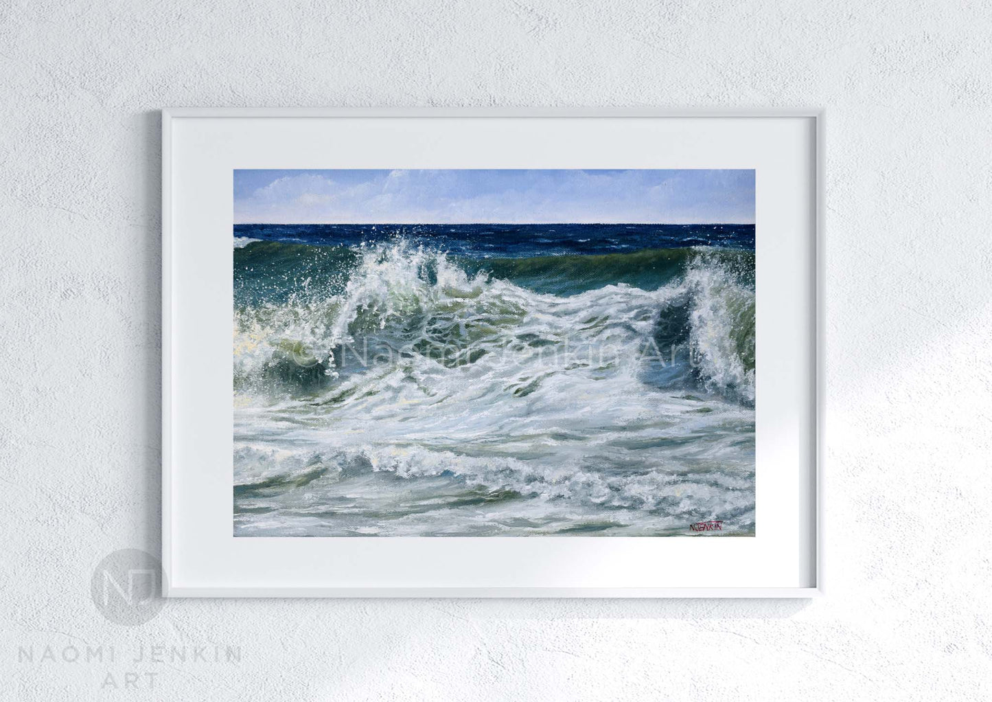 "Foamy Surf” – Seascape Art Prints