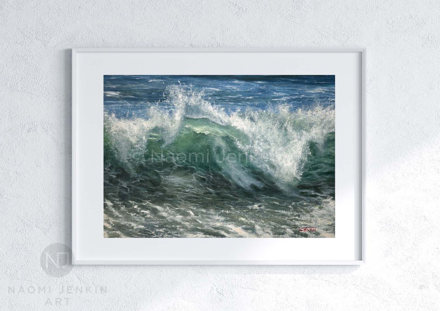 Sea Spray seascape print by Naomi Jenkin Art