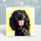 Cocker Spaniel greeting card by Naomi Jenkin Art
