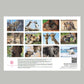 Naomi Jenkin Art Wildlife Art Calendar 2025 Back Cover