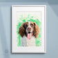 Framed dog art print of a Springer Spaniel from Naomi Jenkin Art. 