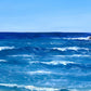 Close up of an original oil painting by of the Cornish coastline. 