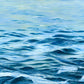 'Serenity' - an original seascape painting of calm water reflections by Naomi Jenkin. 