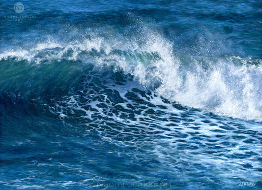 'Wild Atlantic' original seascape painting by Naomi Jenkin.