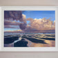 Framed seascape painting 'Early Morning Reflections' by Naomi Jenkin Art