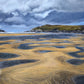 Close up fine art seascape print 'Low Tide At Crantock' by artist Naomi Jenkin