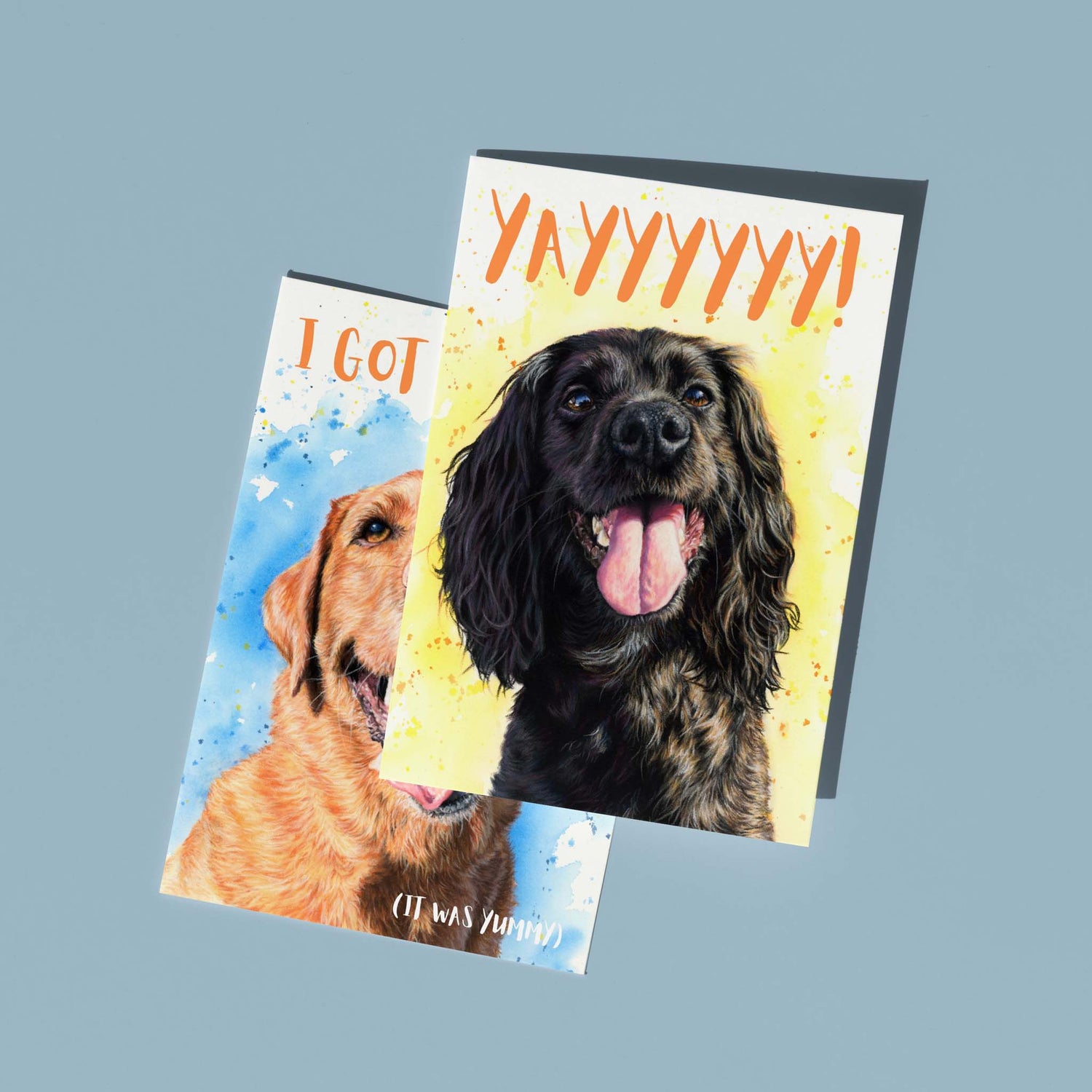 Dog greeting cards by Naomi Jenkin Art