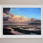 Framed original seascape painting 'A New Day Dawns' by Naomi Jenkin Art