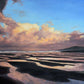 Close up fine art print of dawn at fistral beach by seascape artist Naomi Jenkin