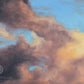 Sky close up from the 'A New Day Dawns' seascape painting by Naomi Jenkin