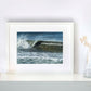 Framed wave print 'A Perfect Tube' by seascape artist Naomi Jenkin Art