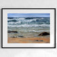 Framed art print inspired by a blustery day at Watergate Bay